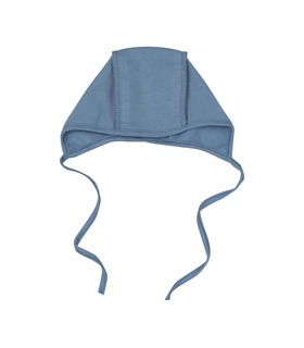 Чепчик ШП2 байка (40B) ➤ байковая голубая шапочка с завязками от МамаТато