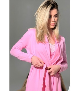 Халат для вагітних мод.2064 1002 ➤ рожевий халат вагітним та годуючим від МамаТато