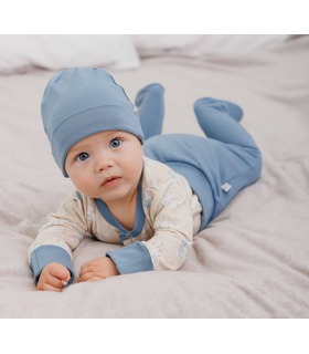 Комплект детский КП275 (G41) ➤ голубой байковый комплект детской одежды от МамаТато