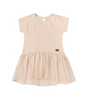 Дитяча сукня ПЛ359 (200) ➤ молочна літня дитяча сукня у смужечку від МамаТато