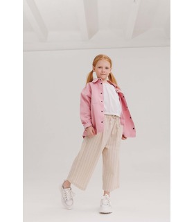 Дитячі штани ШР760 (200) ➤ лляні літні кюлоти дівчинці від МамаТато