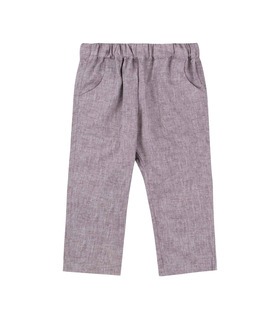 Дитячі штани ШР757 (MX0) ➤ сірі лляні дитячі штани від МамаТато