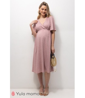 Сукня Джоселін PP ➤ штапельне плаття в горошок вагітним та годуючим від МамаТато