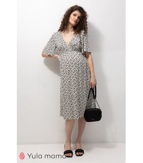 Платье Джоселин KV ➤ штапельное летнее платье в цветочек беременным и кормящим от МамаТато