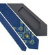 Краватка ᐉ Вишита краватка темно-синього кольору Щек, сатин ※ Україна