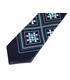 Краватка ᐉ Вишита краватка темно-синього кольору Мудролюб, сатин ※ Україна