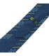 Галстук ᐉ Вышитый галстук синего цвета 966, костюмная ткань ※ Украина
