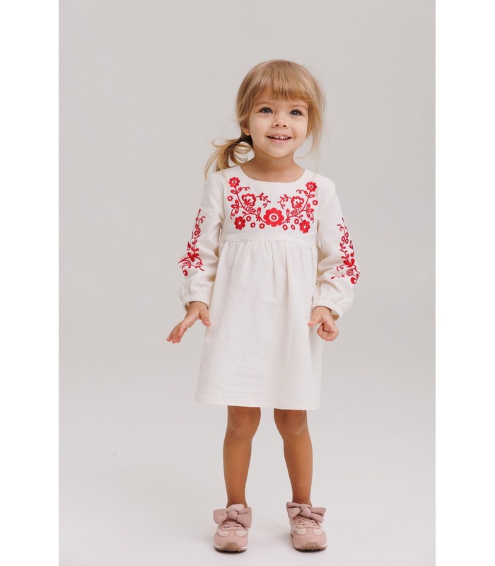 Детское вышитое платье ПЛ378