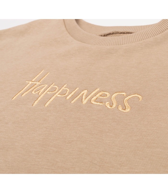 Детское платье ПЛ386 (G00) - бежевое детское платье из плотного трикотажа от МамаТато