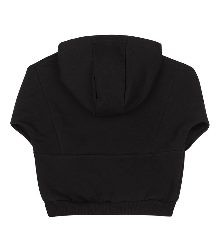 теплая черная кофта с капюшоном ребенку