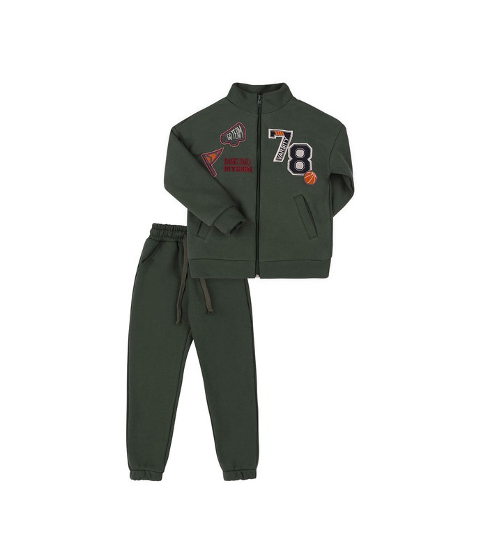 зелений дитячий костюм з начосом