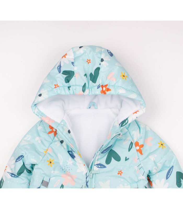 Детская осенняя куртка КТ314 (R81) - осенняя детская куртка в цветочек девочке от МамаТато