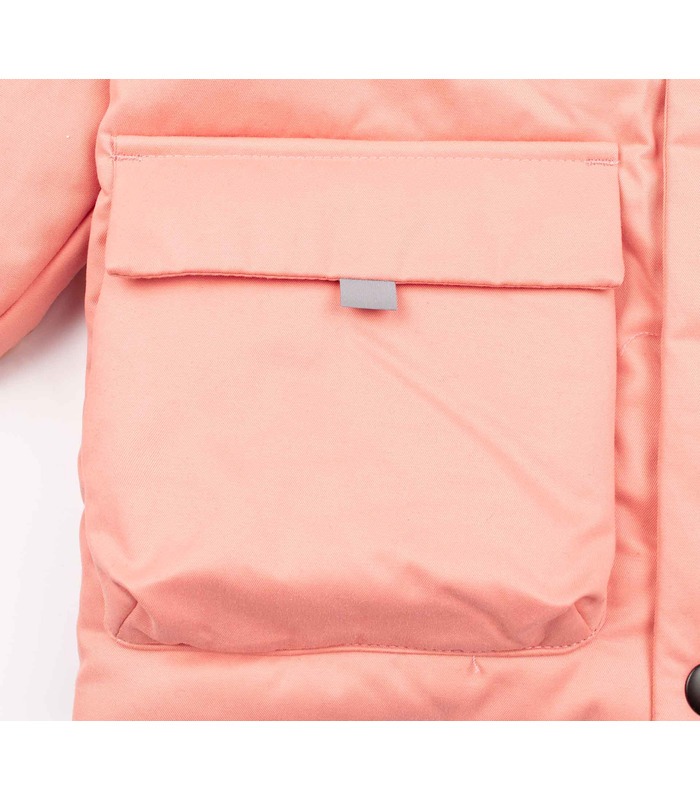 Дитяча осіння куртка КТ313 (I00) - осіння персикова дитяча куртка для дівчинки від МамаТато