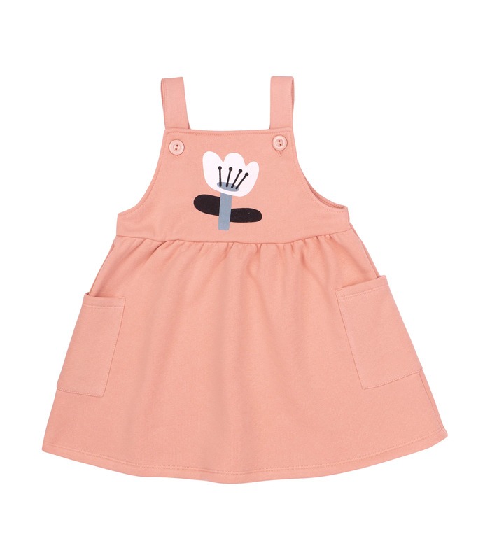 Детский сарафан сф150 (300) - теплый детский сарафан с большими карманами от МамаТато