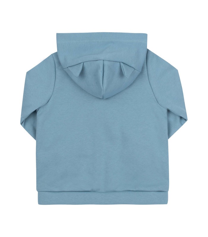 Детская кофта КФ224 (R00) - детская бирюзовая кофта на замочке с лисичкой от МамаТато
