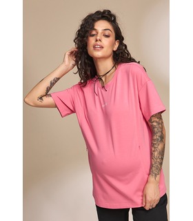 розовая футболка беременным