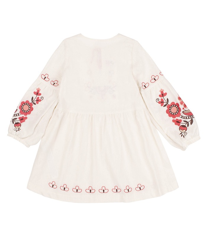 Дитяча вишита сукня ПЛ379 (206) - дитяча вишита сукня з льону від МамаТато