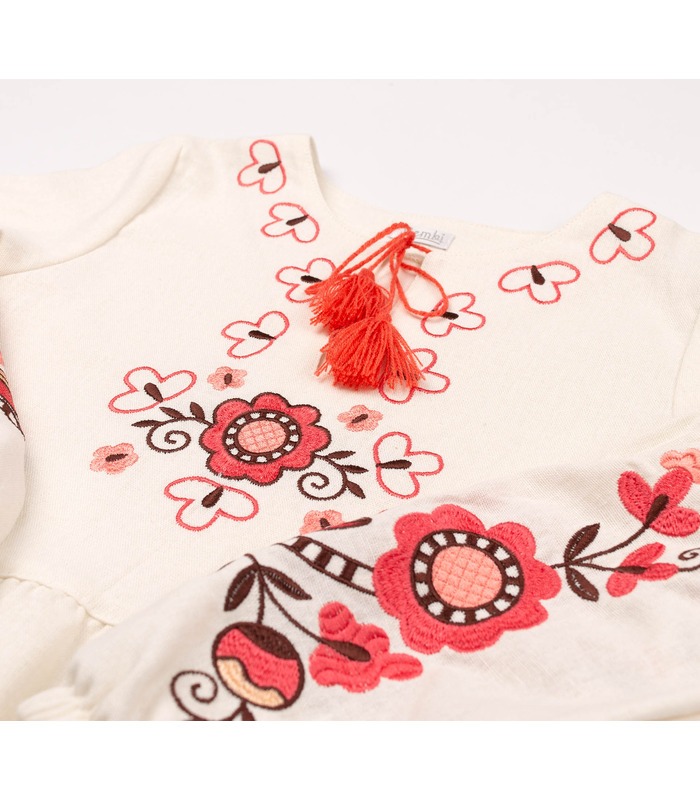 Дитяча вишита сукня ПЛ379 (206) - дитяча вишита сукня з льону від МамаТато