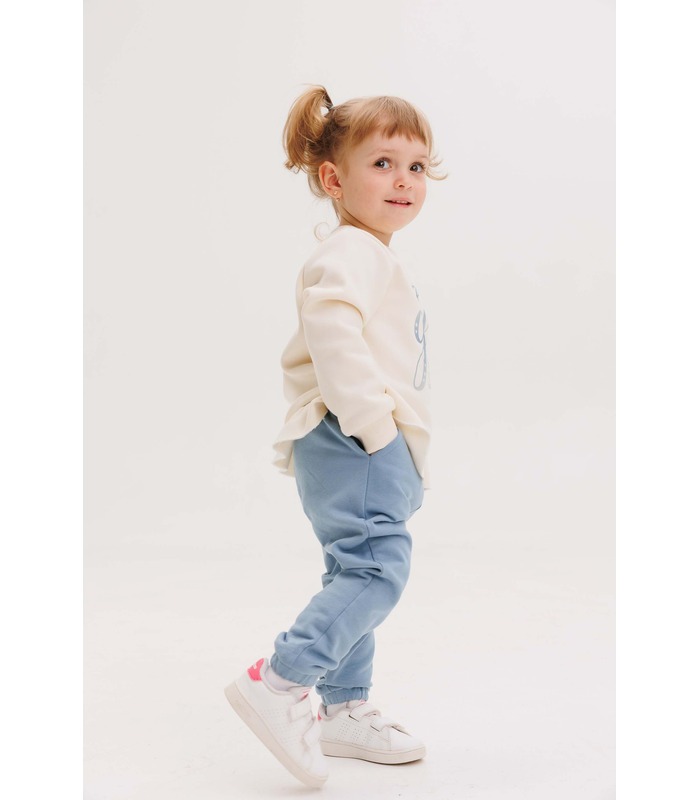 Дитячі штани ШР801 (R00) - бірюзові теплі дитячі штани для дівчинки від МамаТато