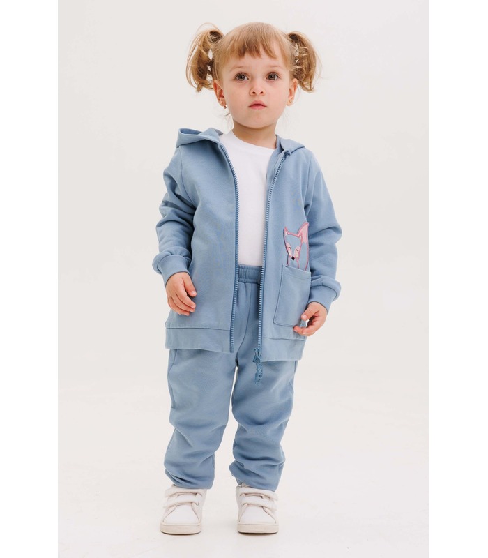 Детские штаны ШР801 (R00) - бирюзовые детские спортивные штаны девочке от МамаТато