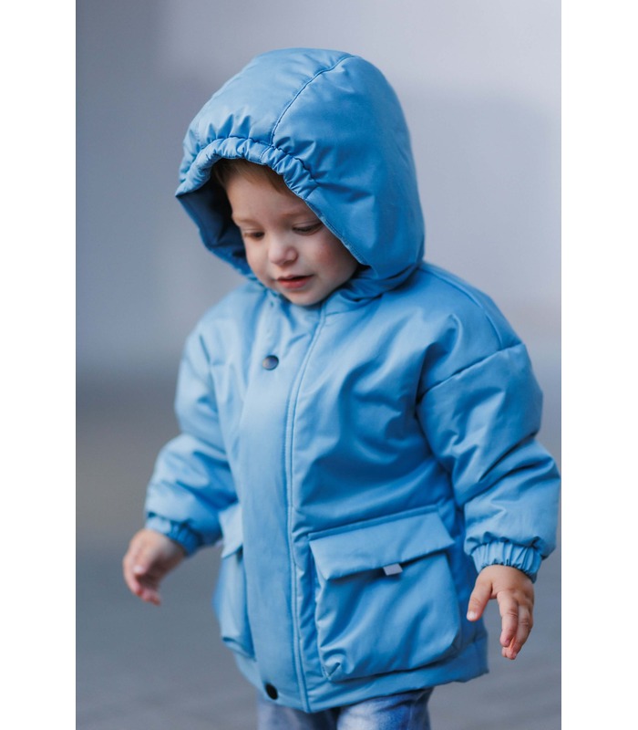 Дитяча осіння куртка КТ314 (400) - осіння блакитна дитяча куртка для хлопчика від МамаТато