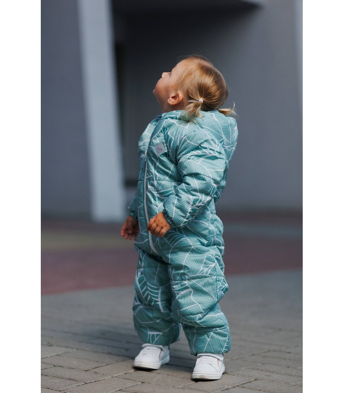Осінній дитячий комбінезон КБ195 (U01) - теплий дитячий комбінезон з принтом від МамаТато