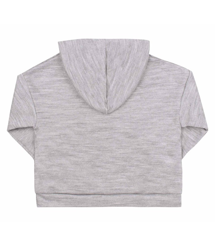 вязаная детская кофта с капюшоном