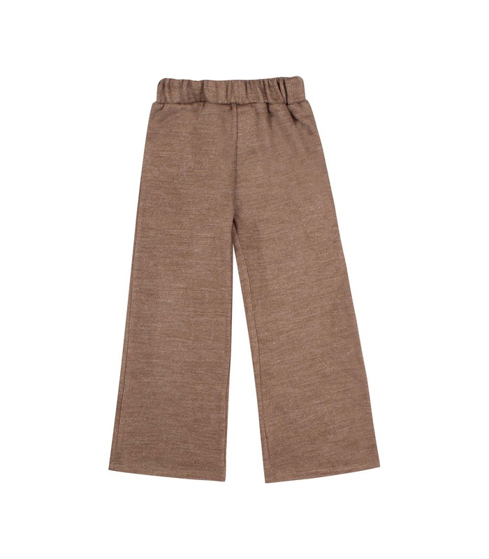 Детский костюм КС762 (H00) - вязаный коричневый детский костюм девочке от МамаТато