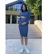 синее платье беременным