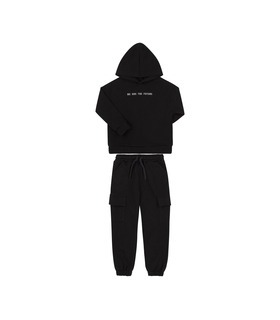 Детский костюм КС763 (YM0) ➤ теплый черный костюм мальчику от МамаТато