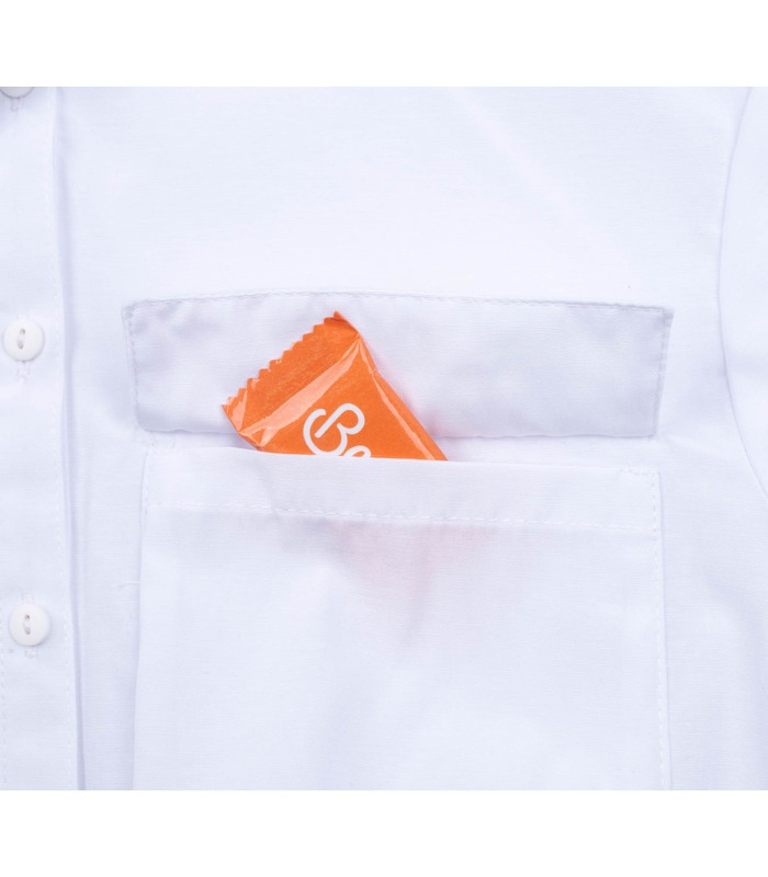 Сорочка дитяча РБ181 (100) - біла дитяча блуза дівчинці від МамаТато