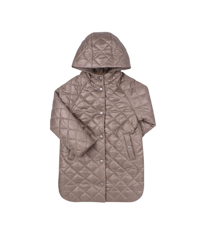 Детская осенняя куртка КТ291 (H00) - коричневая детская куртка девочке от МамаТато