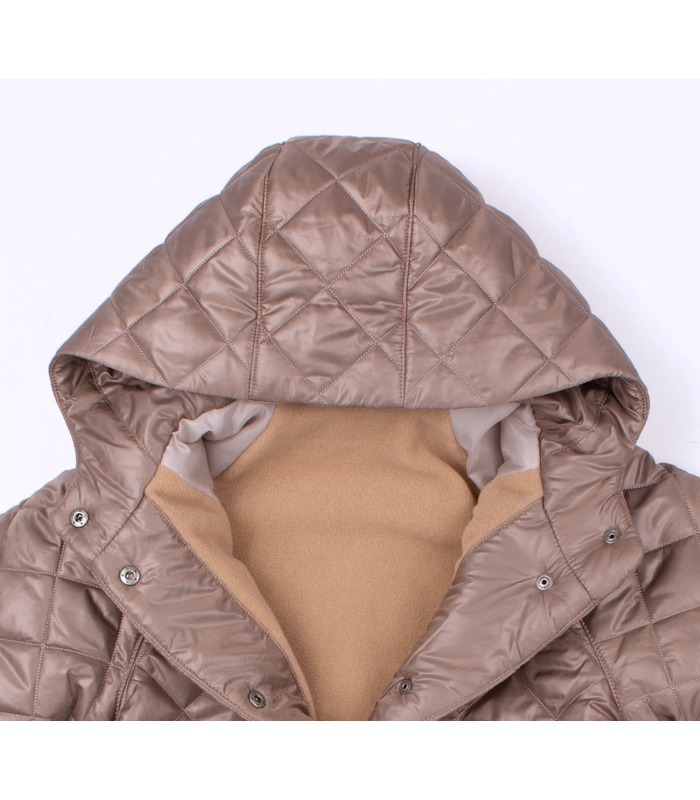 Детская осенняя куртка КТ291 (H00) - коричневая детская куртка девочке от МамаТато