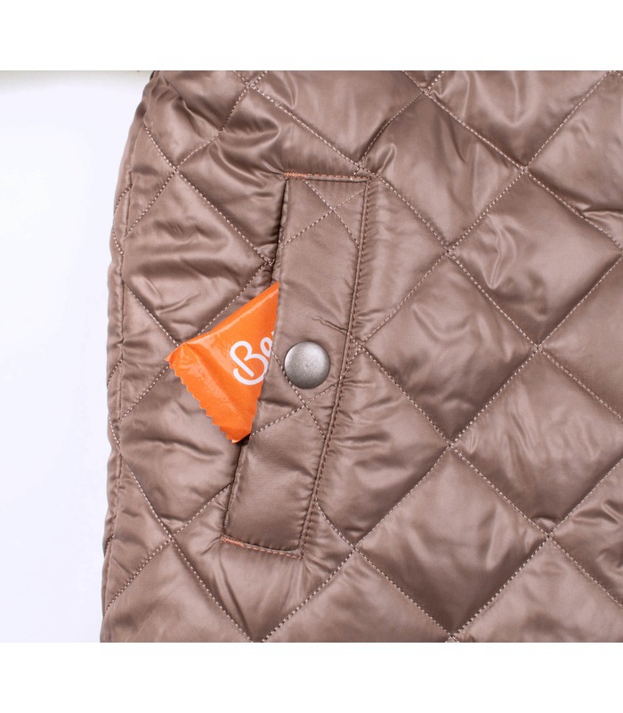 Детская осенняя куртка КТ291 (H00) - коричневая детская куртка девочке от МамаТато