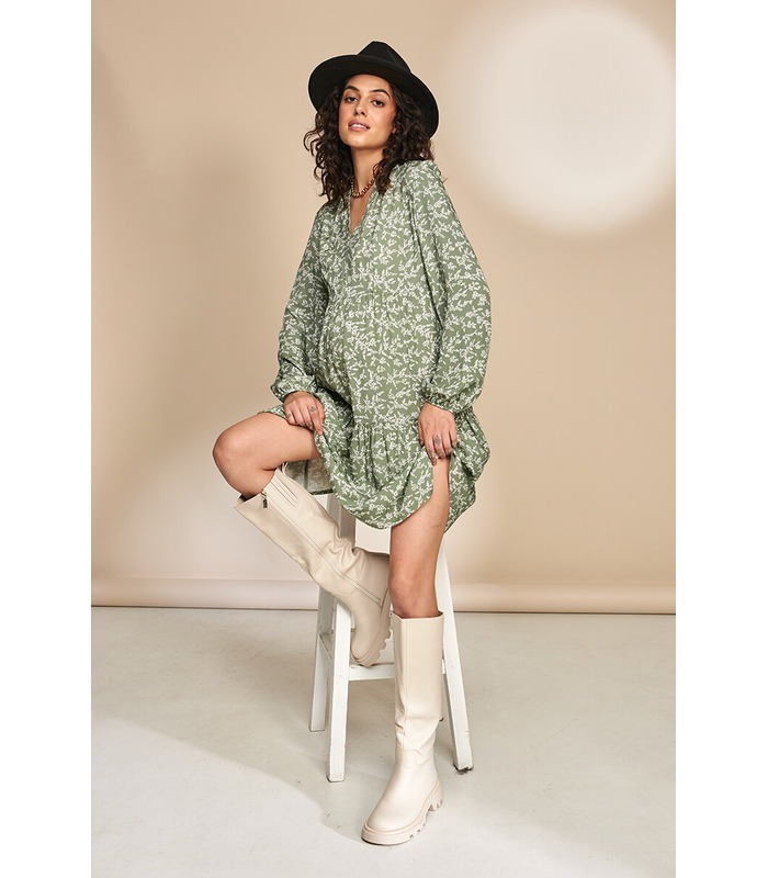 Платье Алисия OL - цветастое платье беременным и кормящим от МамаТато