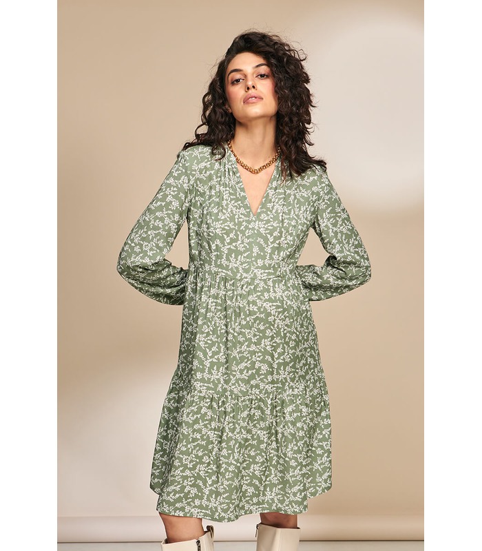 Платье Алисия OL - цветастое платье беременным и кормящим от МамаТато