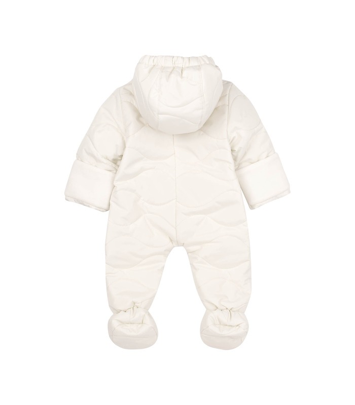 детский осенний комбинезон молочный
