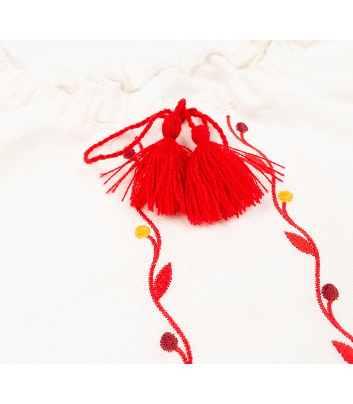 Вышиванка детская РБ173 (206) - лляная детская вышиванка девочке от МамаТато