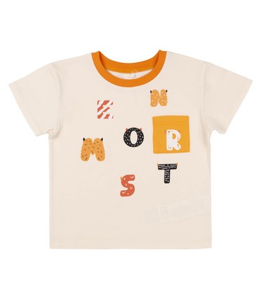 Футболка дитяча ФБ933 (200) - молочна дитяча футболка з написом від МамаТато