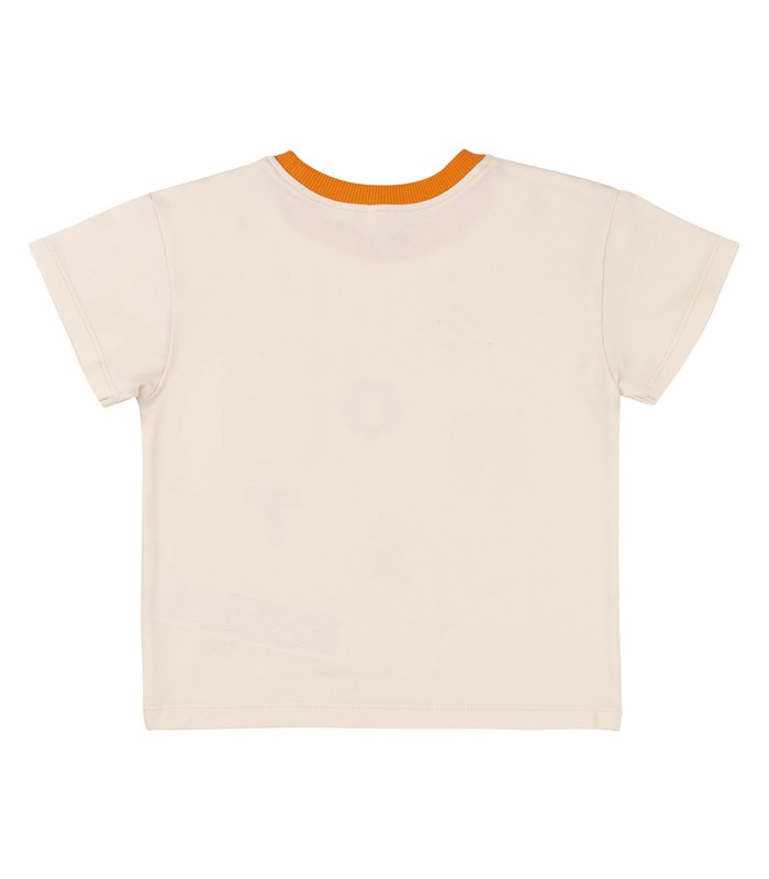 Футболка дитяча ФБ933 (200) - молочна дитяча футболка з написом від МамаТато