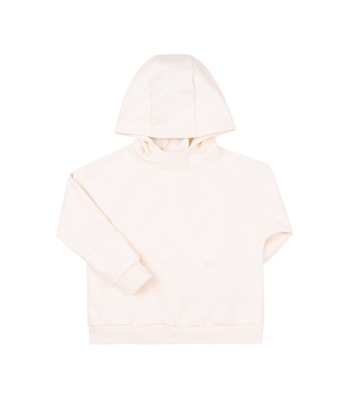 Детское худи ДЖ335 (200) - детская молочная теплая кофта с капюшоном от МамаТато