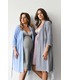 блакитний халат для вагітних