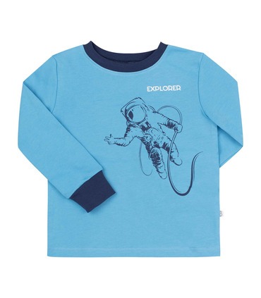 голубая детская пижама