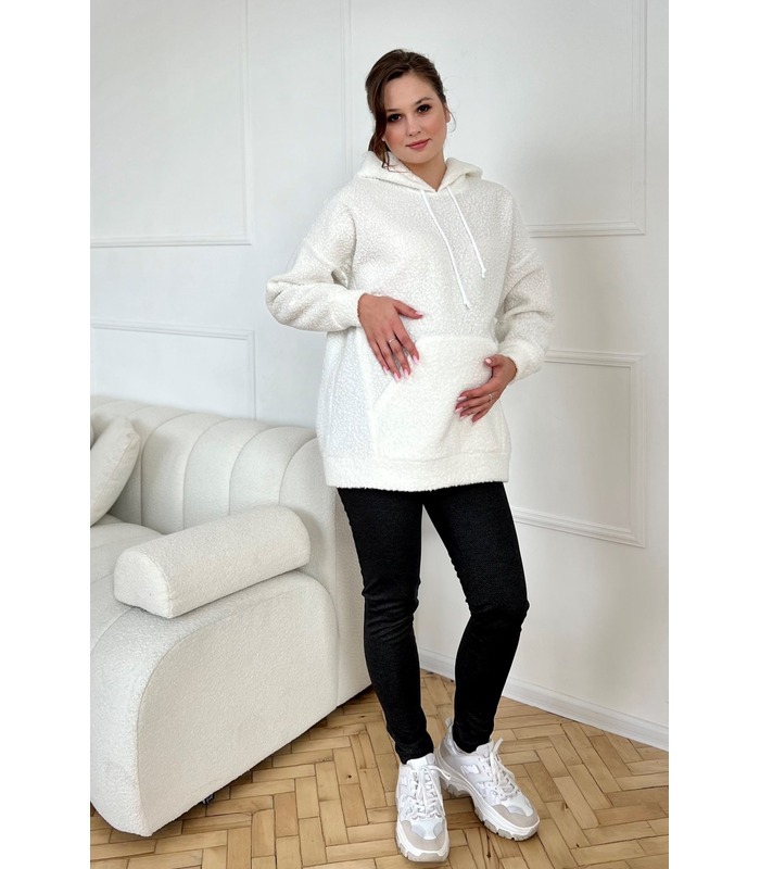 кофта с капюшоном кормящим