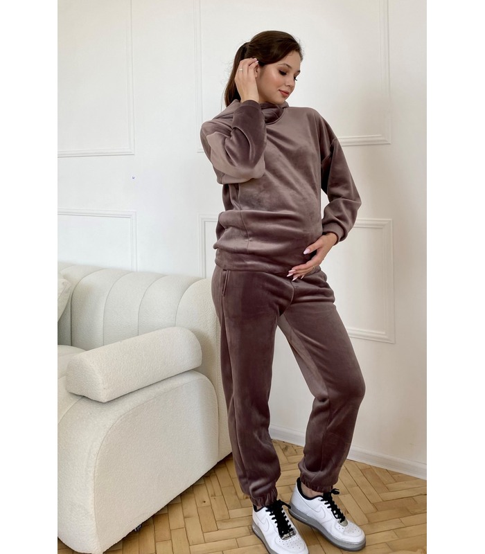 Плюшевий костюм для вагітних мод.2229(8) 1342 від Dianora у категорії Брючні костюми для годуючих на МамаТато
