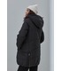 чорне зимове пальто для вагітних