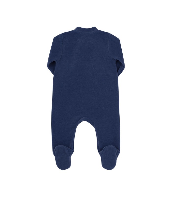 Дитячий комбінезон КБ214 (800) - дитячий синій флісовий комбінезон від МамаТато