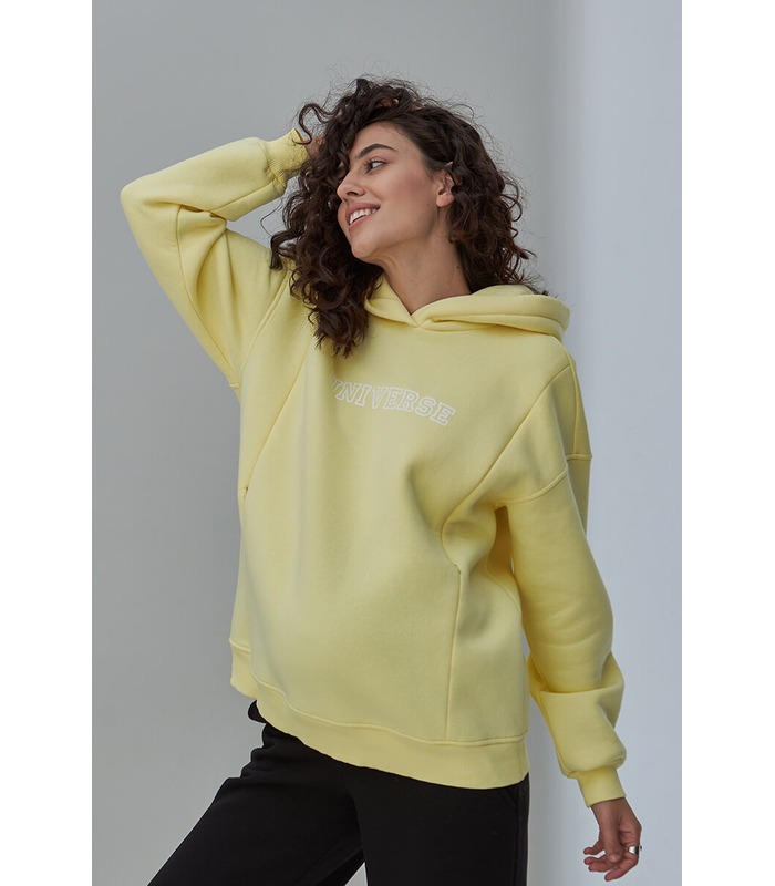 Теплое худи Юниверс YE от Юла Мама в категории Свитера и свитшоты кормящим на МамаТато