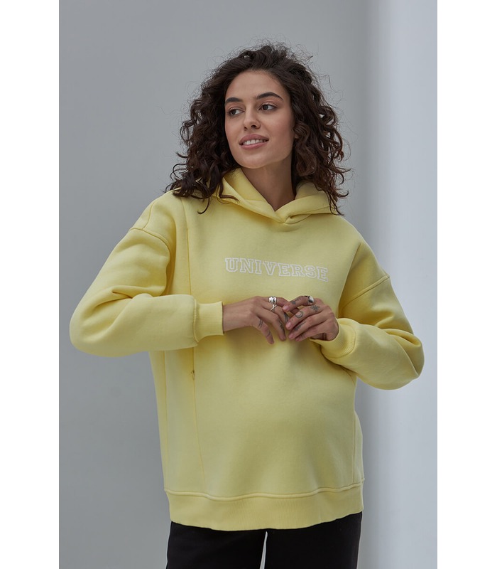 Теплое худи Юниверс YE от Юла Мама в категории Свитера и свитшоты кормящим на МамаТато