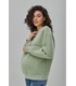 зеленый зимний свитшот беременным